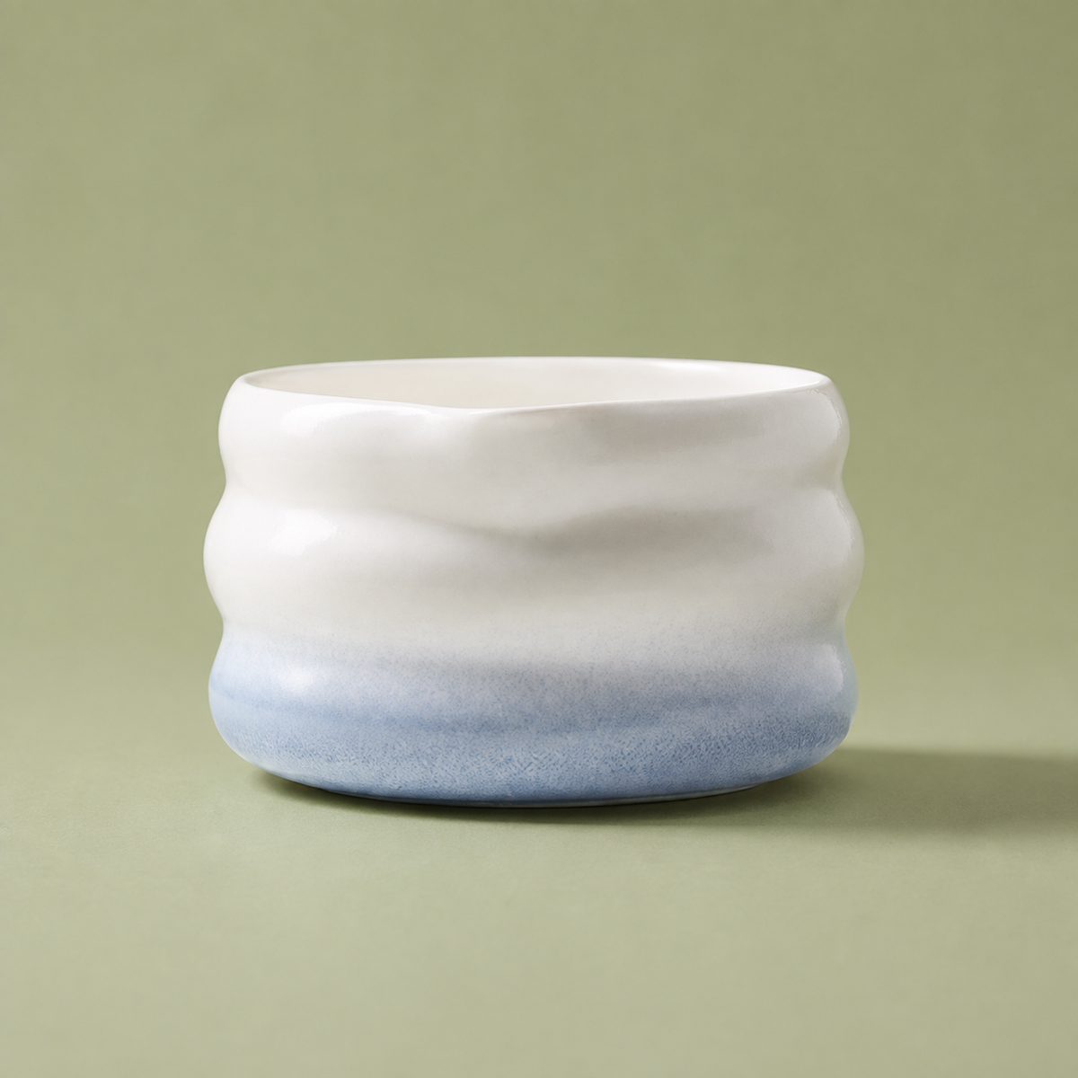 Bol à Matcha - Bec Verseur Dégradé Bleu