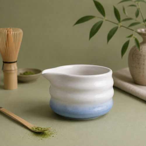 Bol à Matcha - Bec Verseur Dégradé Bleu