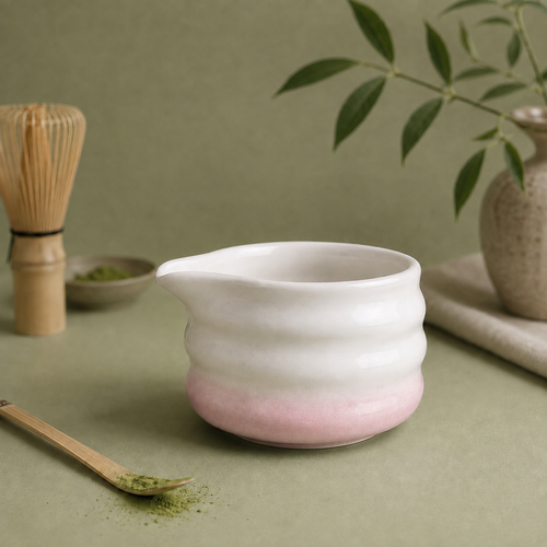 Bol à Matcha - Bec Verseur Dégradé Rose