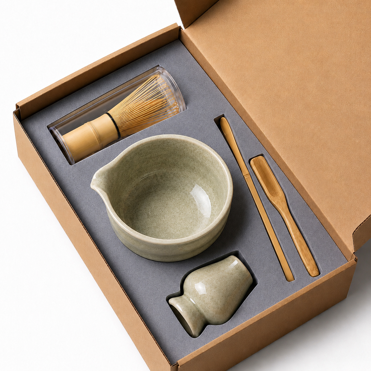 Kit Cérémonie Matcha 5 Pièces - Vert Sauge