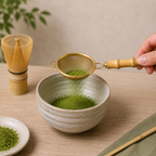 Tamis à Matcha - Kobo Doré Manche Bambou