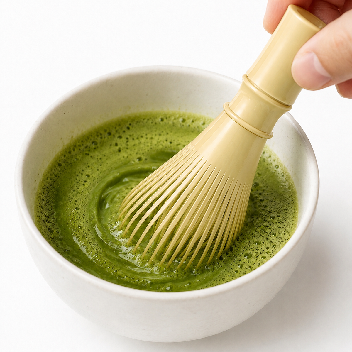 Fouet à Matcha - Lavable Beige