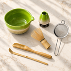 Kit Cérémonie Matcha 6 Pièces - Vert Oribe