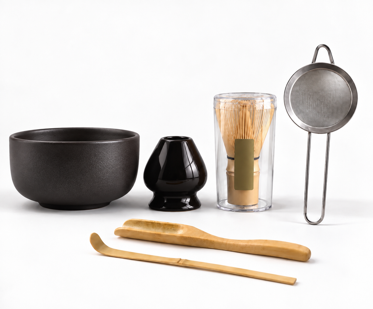 Kit Matcha Tradition 6 Pièces - Noir Ébène