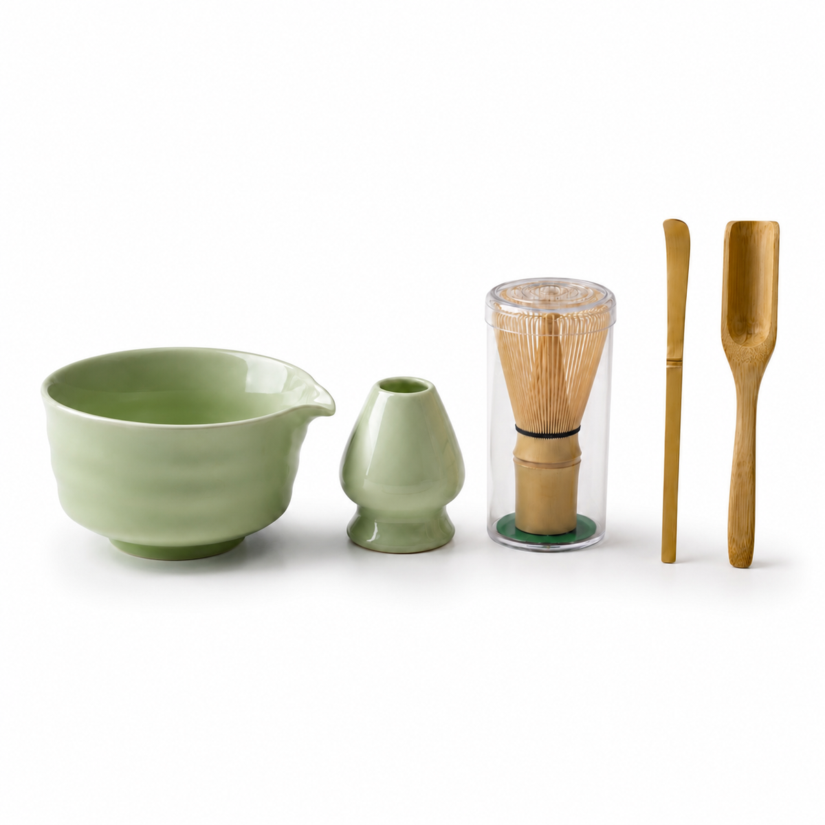 Kit Cérémonie Matcha 5 Pièces - Vert Céladon