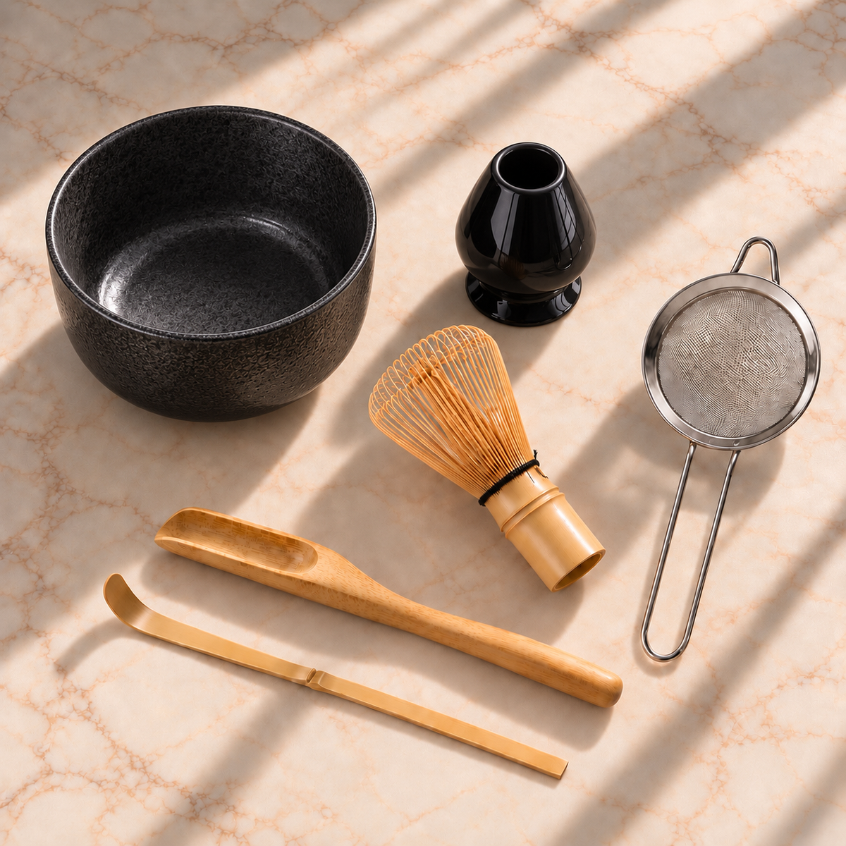 Kit Matcha Tradition 6 Pièces - Noir Onyx
