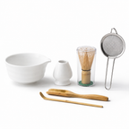 Kit Cérémonie Matcha 6 Pièces - Blanc Porcelaine