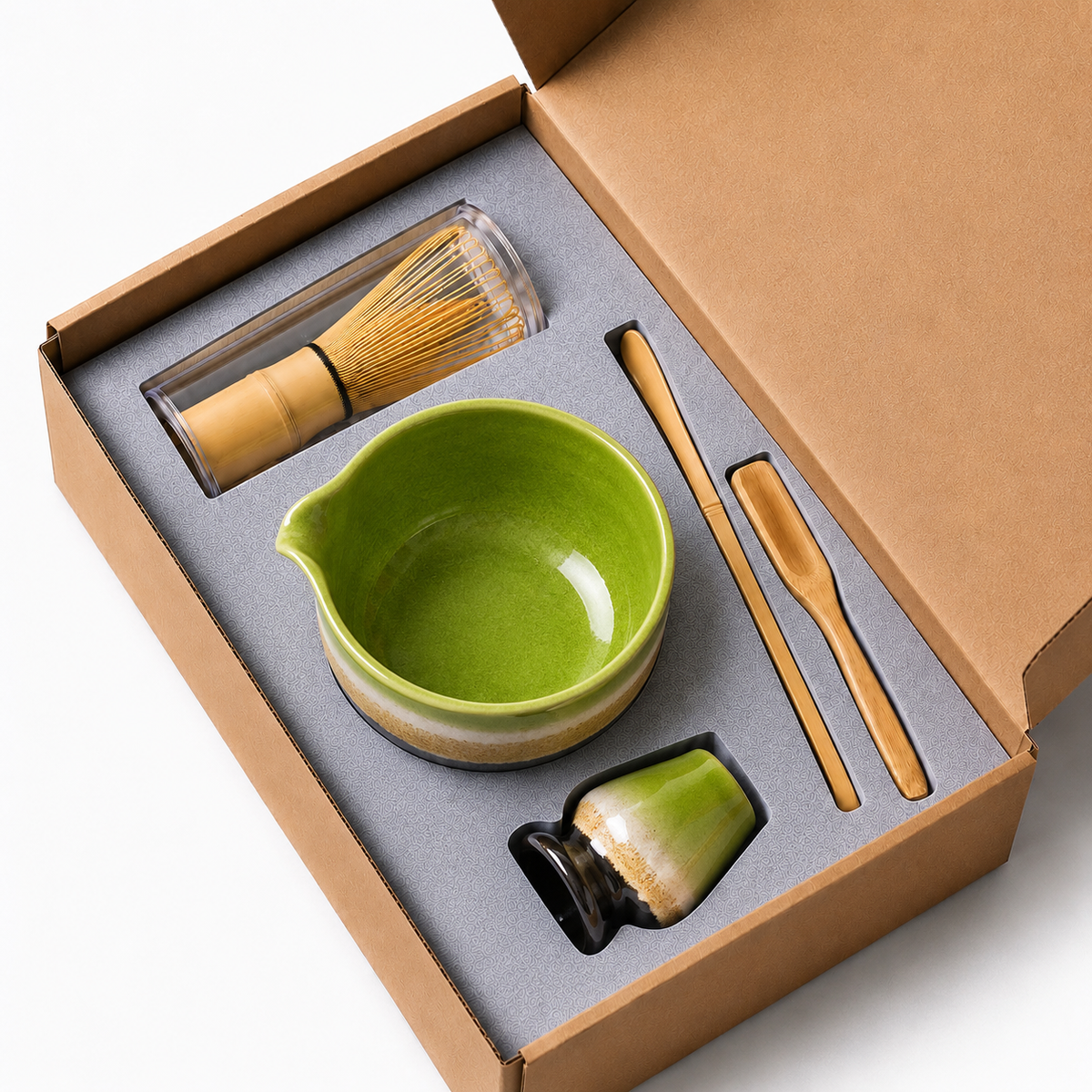 Kit Cérémonie Matcha 5 Pièces - Vert Oribe