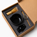 Kit Cérémonie Matcha 6 Pièces – Noir Laqué